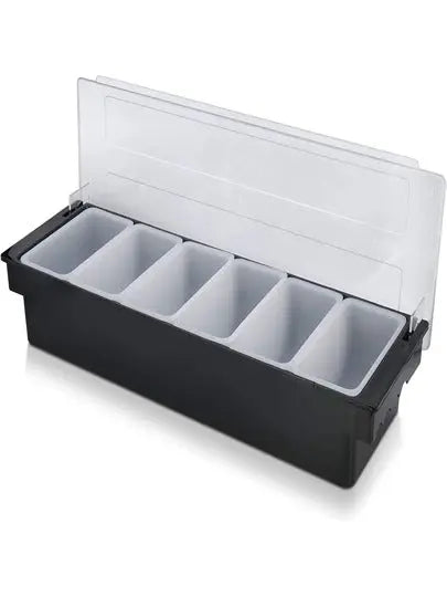 6 Compartment Trays Detachable Topping Station Plastic Munchies Tools
