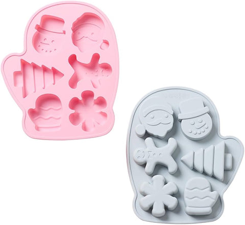 Christmas Mitten 6 Cavity Silicone Mould