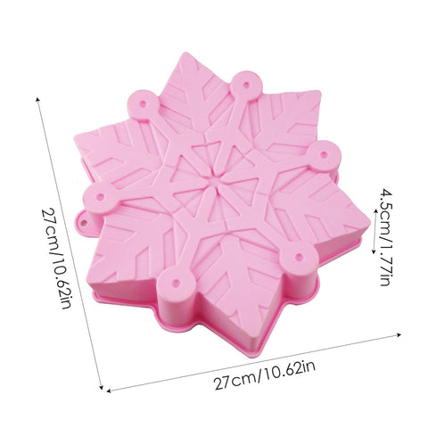 Christmas Silicone Molds - Cake Pop Mold Snowflake Moulds,Snowflake Cake Decorations, Christmas Candy Molds, Cake Mould for Christmas