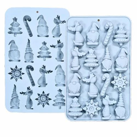 Christmas Silicone 16 Slot Chocolate Mould