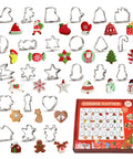 Stainless Steel Christmas Cookie Cutters Set,24pcs/set,Christmas Biscuits mold Munchies Tools
