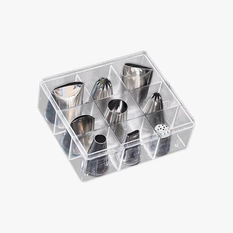 Munchies Tools 9-Piece Stainless Steel Piping Nozzle Set