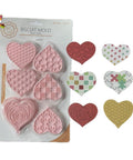 Heart Cutter and Embosser 6up Munchies Tools