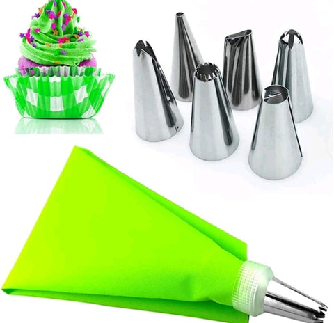 Icing Bag Silicone With 6 Tips – view 3
