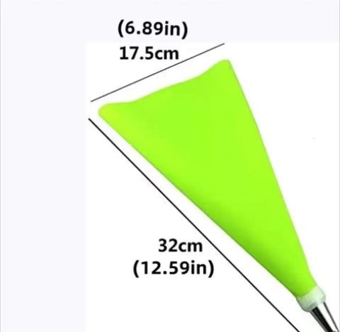 Icing Bag Silicone With 6 Tips – view 2
