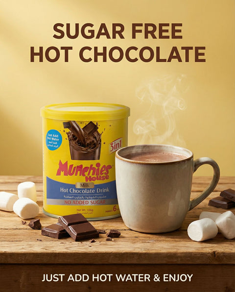 Hot Chocolate Drink 3 In 1(Milk Flavor) Tin No Added Sugar