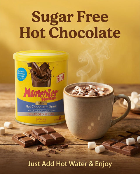 Hot Chocolate Drink 3 In 1(Milk Flavor) Tin No Added Sugar