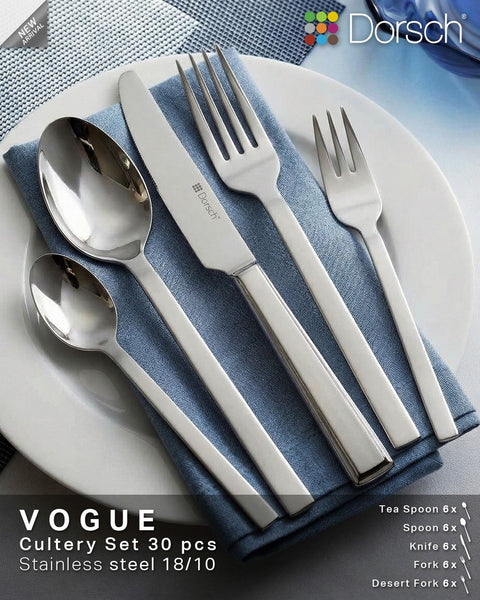 Dorsch Vogue 30-Piece Stainless Steel Cutlery Set