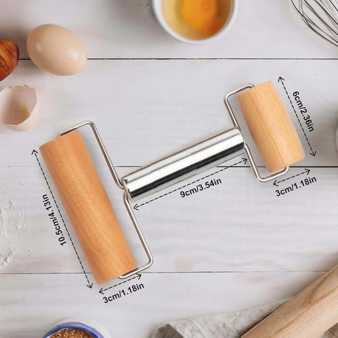 Rolling Pin Sturdy Kitchen Gadgets Easy to Use Double-head Rolling Pin Nonstick