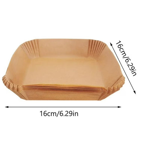 Air Fryer Parchment Paper Liner, 50PCS Square Air Fryer Liners Disposable,