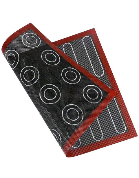 Cippes 1pc Silicone Baking Mat With Holes, Double-Sided Printed With Fluffy And Round Patterns, Reusable Non-Stick Oven Liner Suitable For Cookies, Macarons, Bread And More