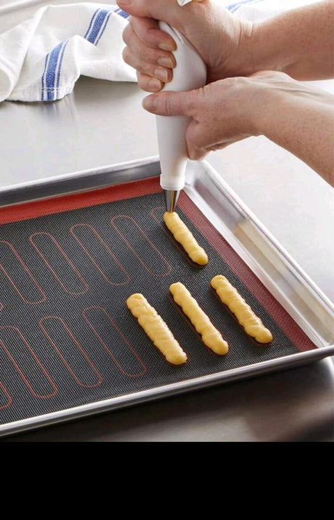Cippes 1pc Silicone Baking Mat With Holes, Double-Sided Printed With Fluffy And Round Patterns, Reusable Non-Stick Oven Liner Suitable For Cookies, Macarons, Bread And More