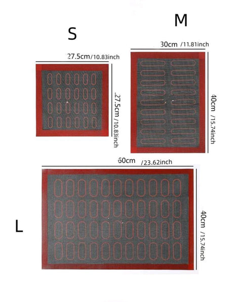 Silicone Baking Mats, Reusable Baking Mats, Non-Stick Heat Resistant Oven Liner Sheets, Baking Pan Mats, For Macaron, Cookie, Baking Tools