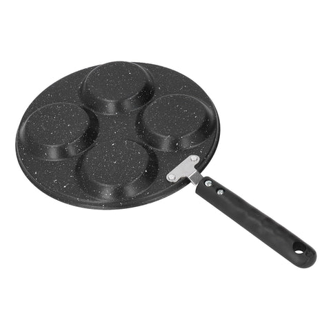 Non-Stick 4-Hole Omelet Pan for Gas Stove & Induction Cooker