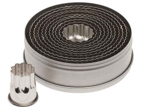 12 Pieces Tall Round Cutter Set (Fluted)