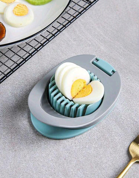 Egg Slicer, Suitable For Slicing Boiled Eggs And Strawberries, With Stainless Steel Wire, Kitchen Egg Cutting Tool