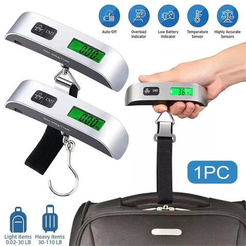 Portable Digital Luggage Scale – 50kg / 110lbs | LCD Display
