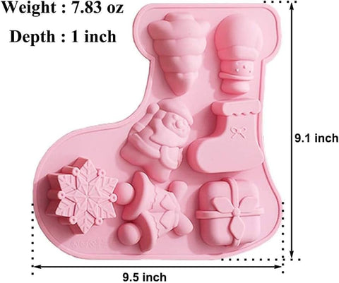 Christmas Series Silicone Mold – Cake, Fondant & Candy Decorating