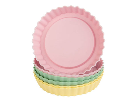 Silicone Tart Molds – Set of 6, 12 × 2 cm