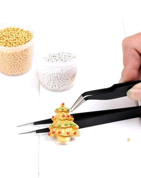 6pcs/set Stainless Steel Multifunction Tweezers