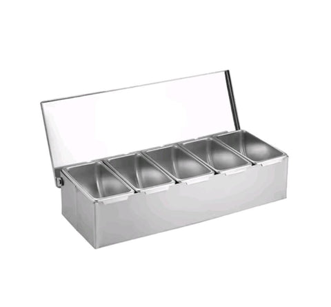 Stainless Steel toppings Box, Spice Container, Storage Jars seasoning box
