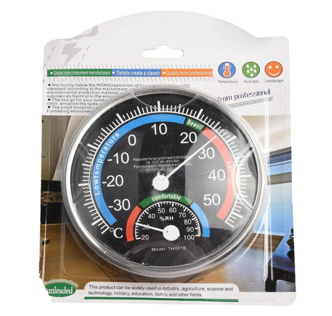Humidity Temperature Meter Gauge Instrumentation for Restaurant Garden Black | Home & Garden