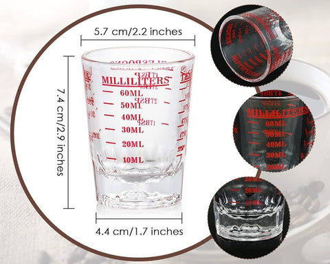 Shot Glasses Measuring cup Liquid Heavy Glass