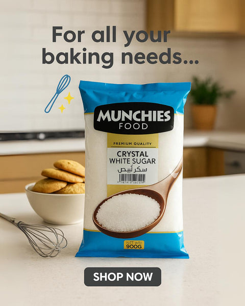 White Sugar - Munchies Food Sweetener for Cooking