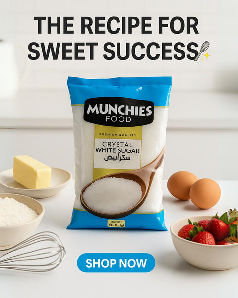 White Sugar - Munchies Food Sweetener for Cooking