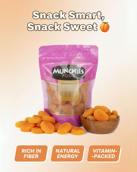 Dried Apricot - Munchies Food, Nutrient-rich, Snack