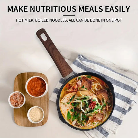 Popular egg omelette frying pan mini 14cm non stick fry pan marble coating flat fry pans