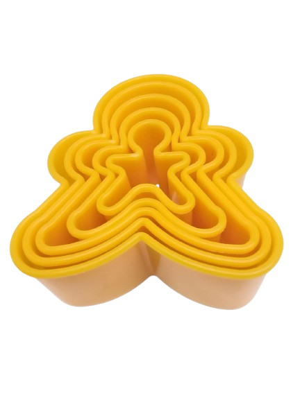 Ginger Shaped Plastic Cutter Set 5 PCS