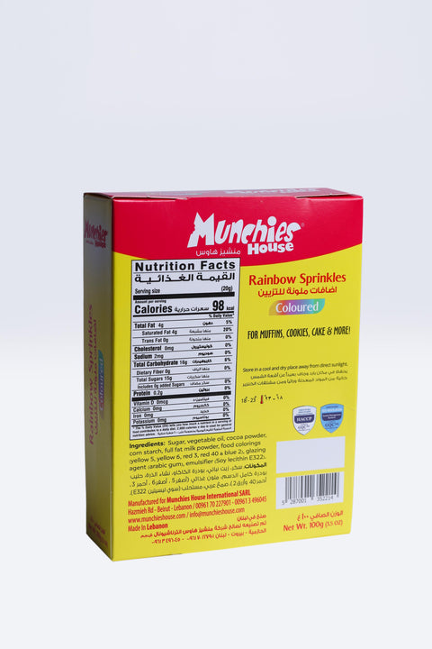 Rainbow Sprinkles for Desserts, Colorful Cake Decor