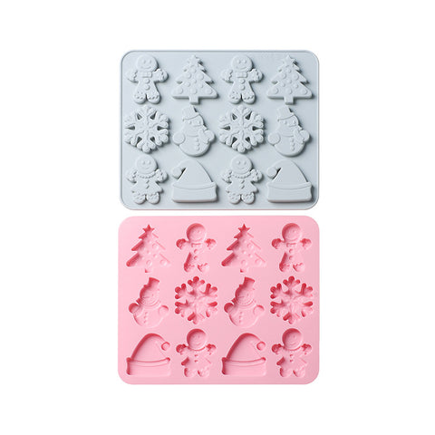 Christmas Snowflake Pattern Silicone Mold Chocolate Candy Cake Mold