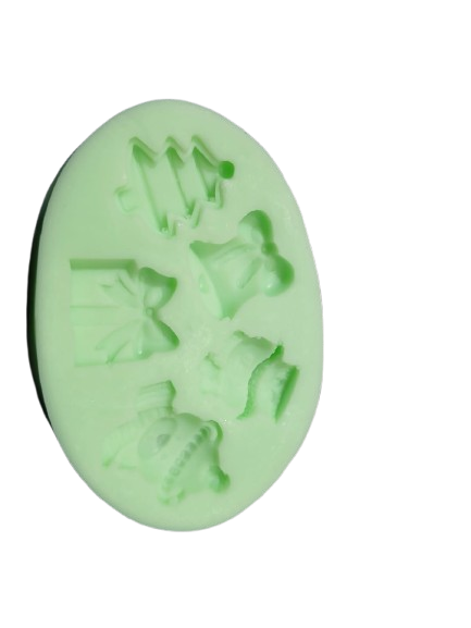 3D Christmas Silicone Fondant Cake Mold Chocolate