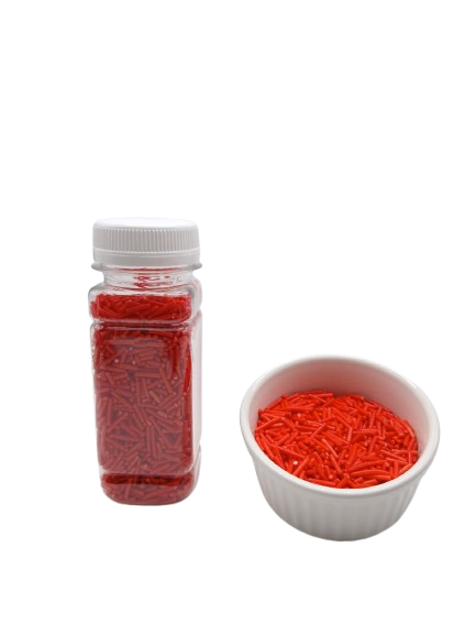 Sprinkles Red for Desserts  Toppings In Jar