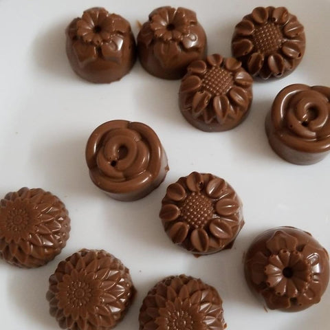 Silicone Chocolate Mold Flower - Food-Grade Material, Easy De-moulding
