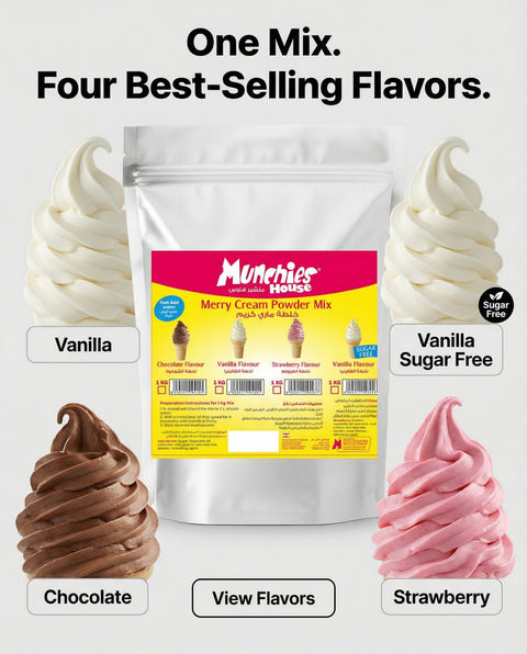 MERRY Cream Powder Vanilla - Effortless & Rich Flavor Munchies House