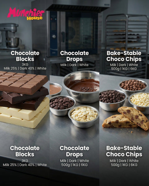 Blocks Dark Chocolate  for Baking & Confectionery Munchies House