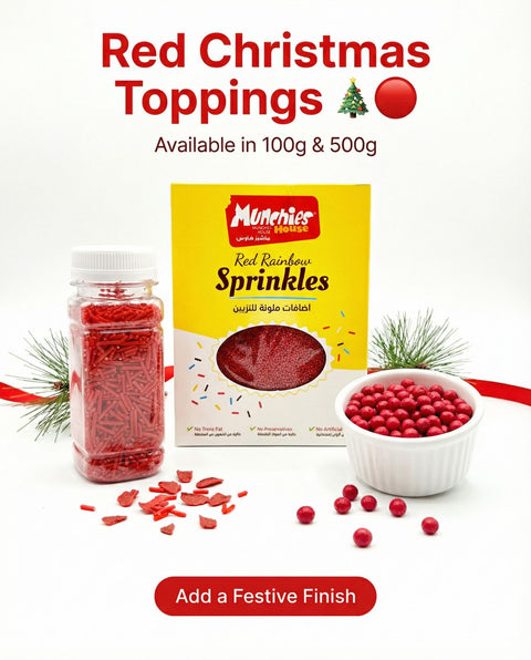 Sprinkles Red for Desserts  Toppings In Jar