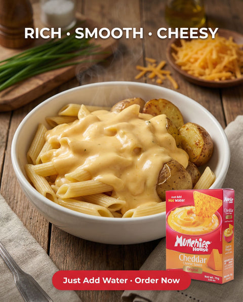 Cheddar Cheese Powder Sauce Original, Easy-Mix Munchies House