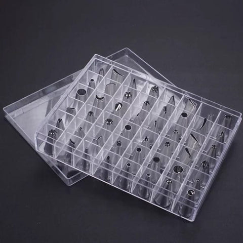 48pcs Stainless Steel Piping Nozzle Set for Cake Decorating - MunchiesHouse