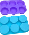 Round Silicone Soap Molds, 3 Inch Big Size 6 Cylinder Silicone Molds for Loofah Soap, Homemade Bath Bombs - MunchiesHouse