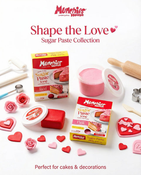 Sugar Paste Fondant Pink Munchies House