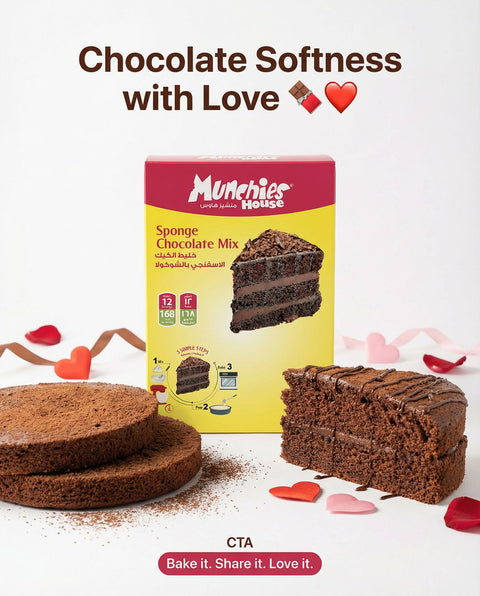 Chocolate Sponge Cake Mix | Easy Bake, Premium Quality Munchies House