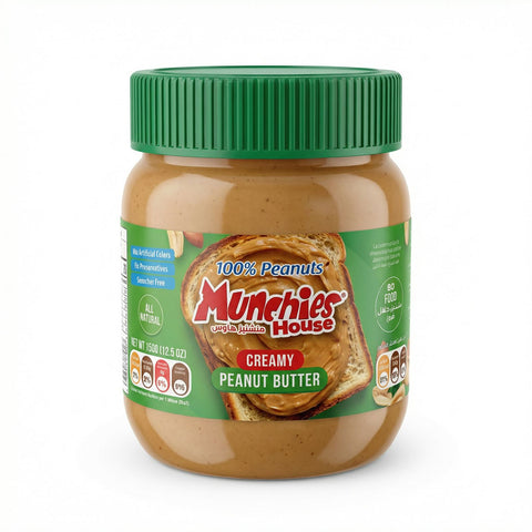 Peanut Butter 100% Peanuts Creamy Munchies House