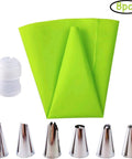 Icing Bag Silicone With 6 Tips