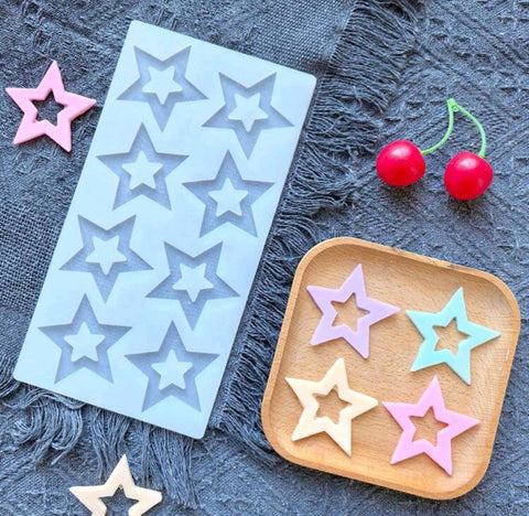 Moon Shaped Silicone Moulds For Mousse Cake, Pudding, Sweet Dessert, French Sponge Cake, Sweets, Pastries, Star & Moon Cake Mould