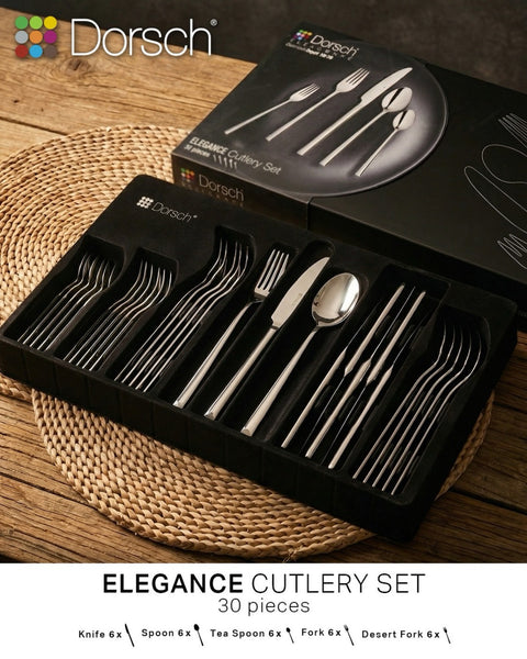 Dorsch Elegance 30-Piece Stainless Steel Cutlery Set