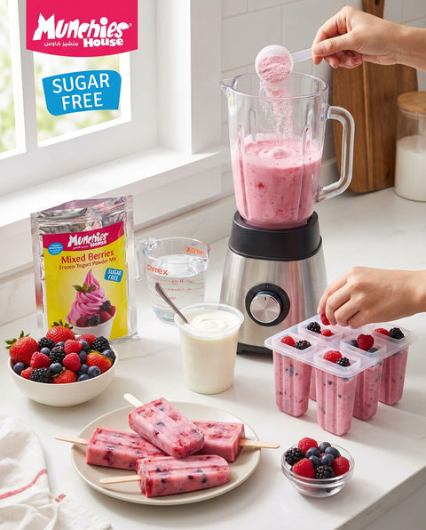 Frozen Yogurt Powder Mix – Mixed Berries Flavor | Home Use